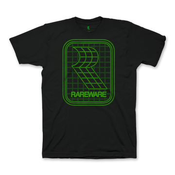 RAREワイヤーフレームレトロロゴ Tシャツ