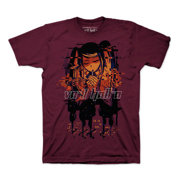 グリッチシティの夜 Tシャツ