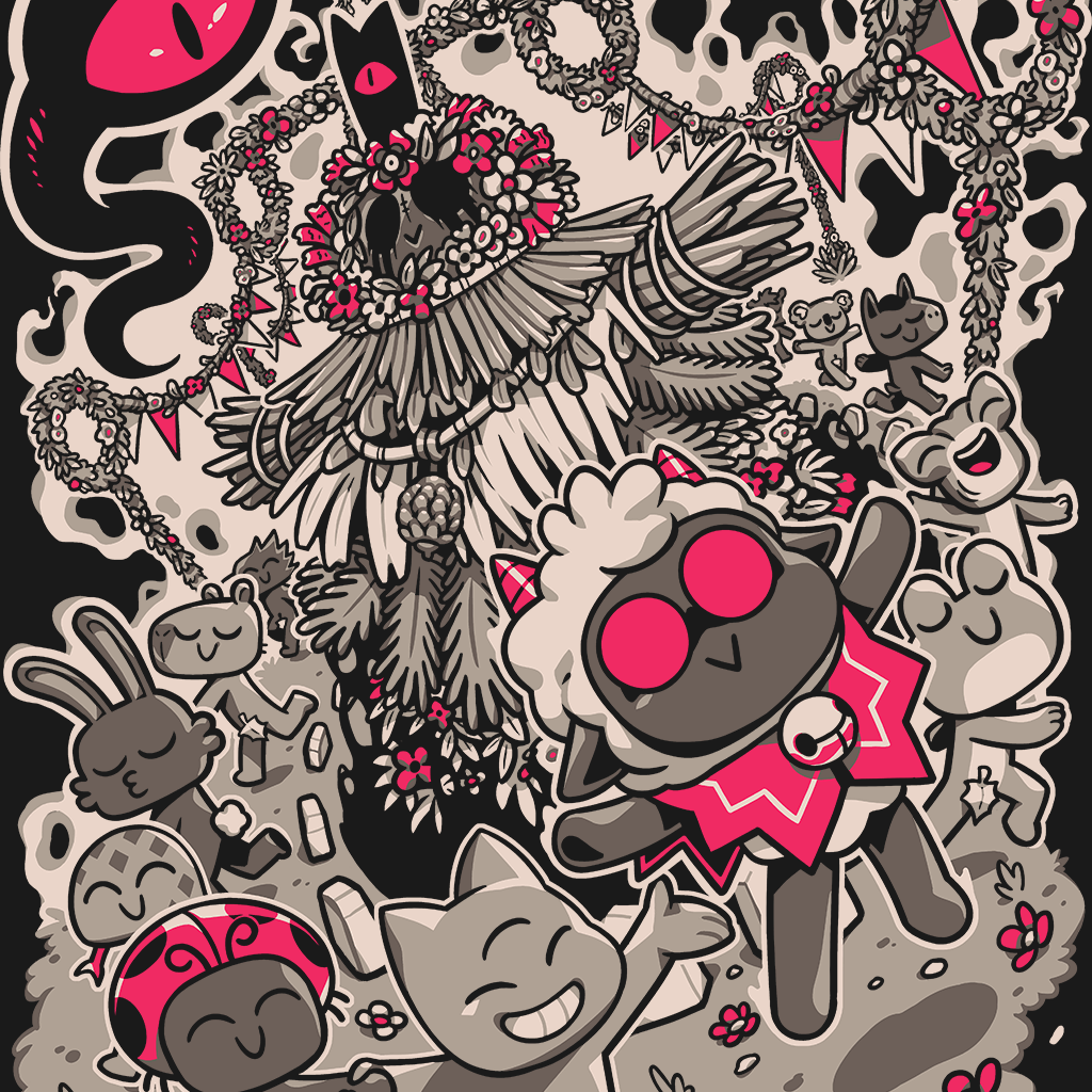 Katzir Ram : ラム・カツィール　怖い絵 Cult of the Lamb」－ 情欲の儀式 Tシャツ - Fangamer Japan