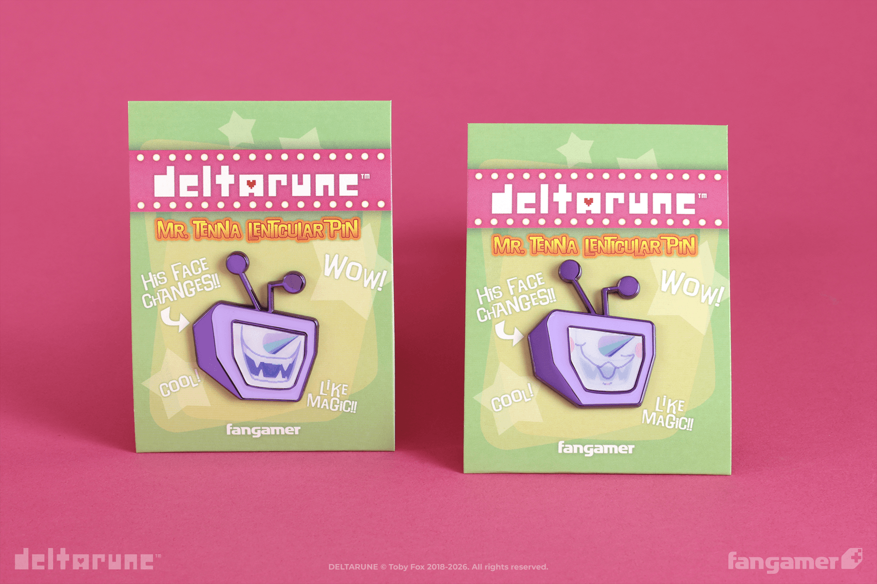 DELTARUNE」－ ミスター・テナ レンチキュラーピンバッジ - Fangamer Japan