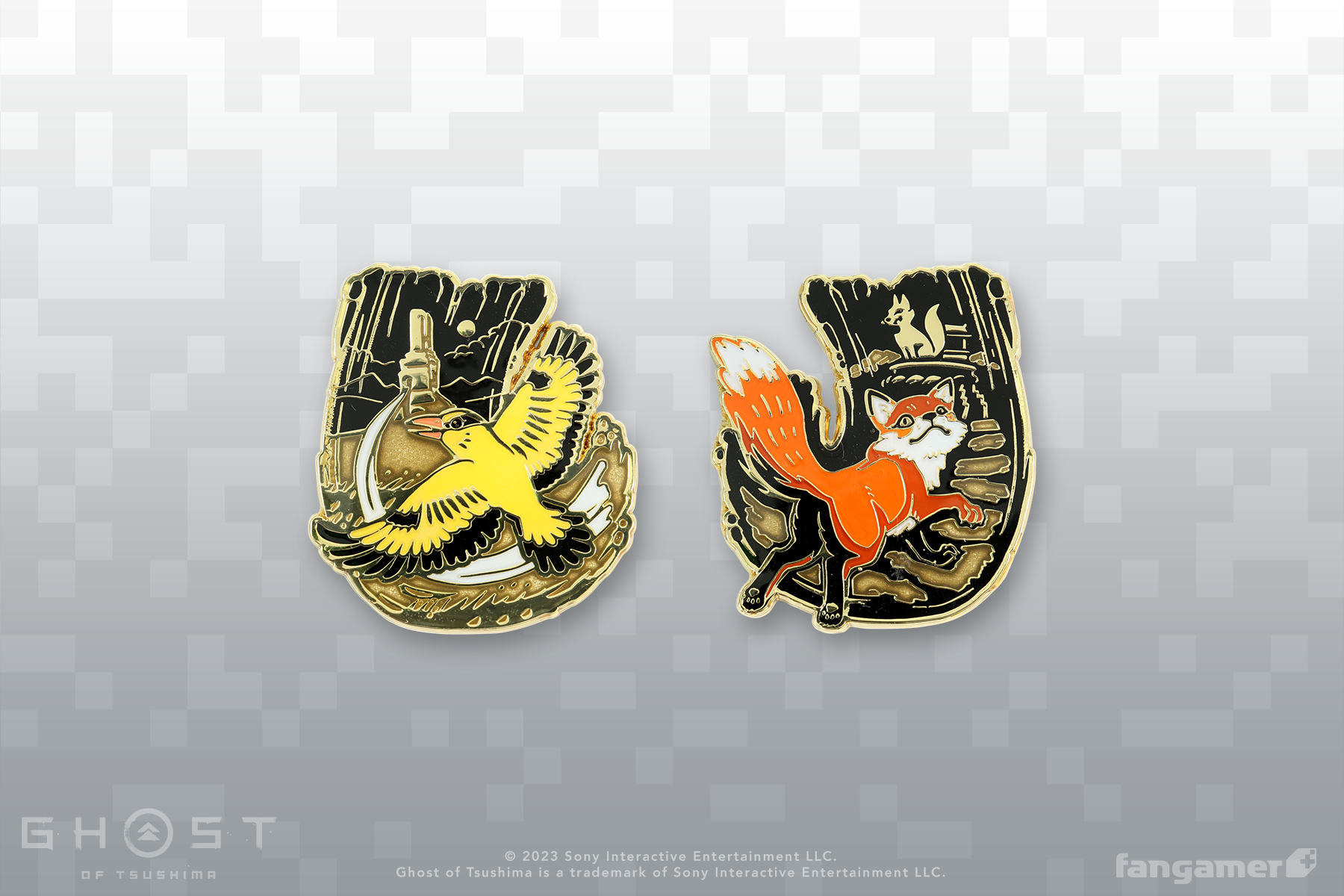 Ghost of Tsushima」- 導き手たち ピンバッジセット - Fangamer Japan Ghost of Tsushima」- 導き手たち ピンバッジセット - Fangamer Japan