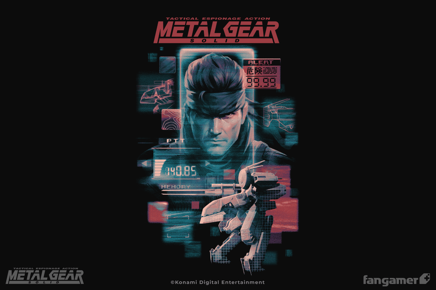 METAL GEAR SOLID」- メタルギアソリッド Tシャツ - Fangamer Japan METAL GEAR SOLID」- メタルギアソリッド Tシャツ - Fangamer Japan
