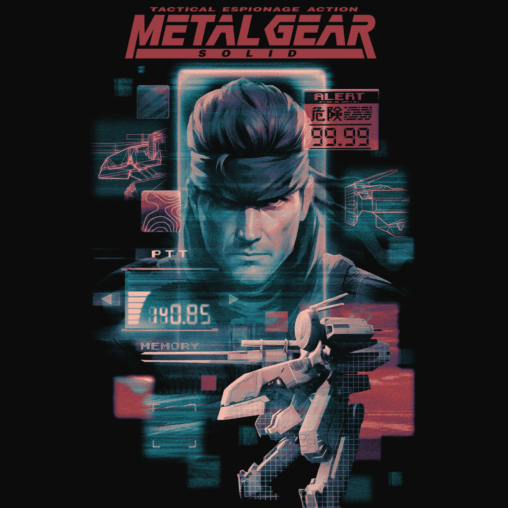 METAL GEAR SOLID」- メタルギアソリッド Tシャツ - Fangamer Japan METAL GEAR SOLID」- メタルギアソリッド Tシャツ - Fangamer Japan