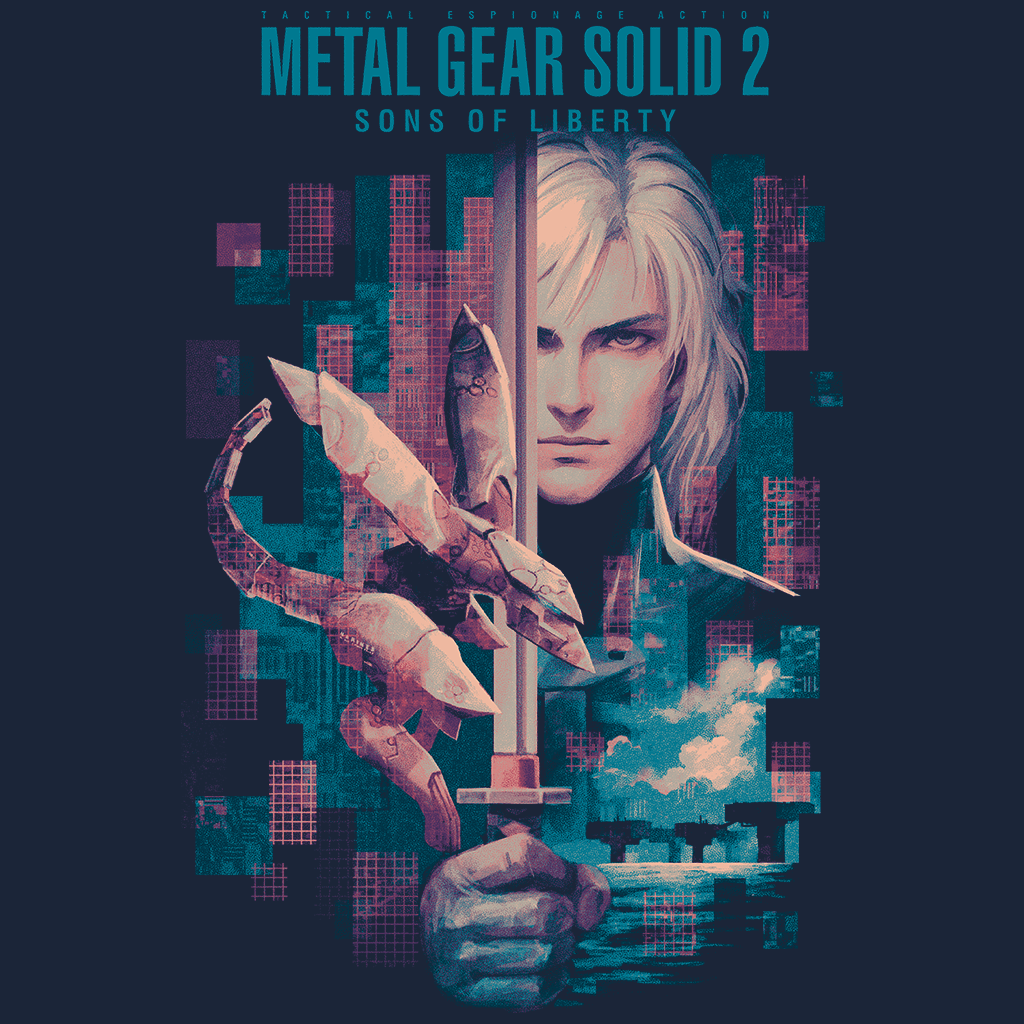 METAL GEAR SOLID」- サンズ・オブ・リバティ Tシャツ - Fangamer Japan METAL GEAR SOLID」- サンズ・オブ・リバティ Tシャツ - Fangamer Japan