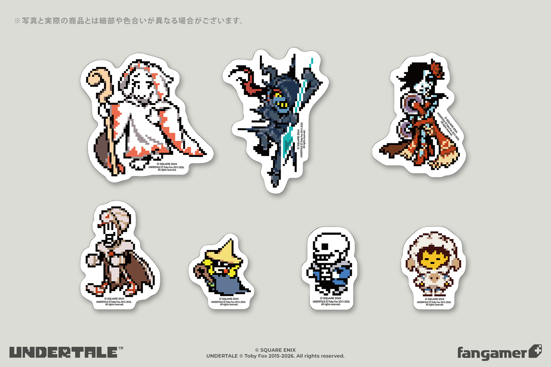UNDERTALE × SQUARE ENIX」- UNDERTALE×FINAL FANTASY ステッカー UNDERTALE × SQUARE ENIX」- UNDERTALE×FINAL FANTASY ステッカー