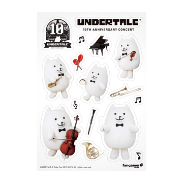 うざいイヌ演奏会 クリアステッカー