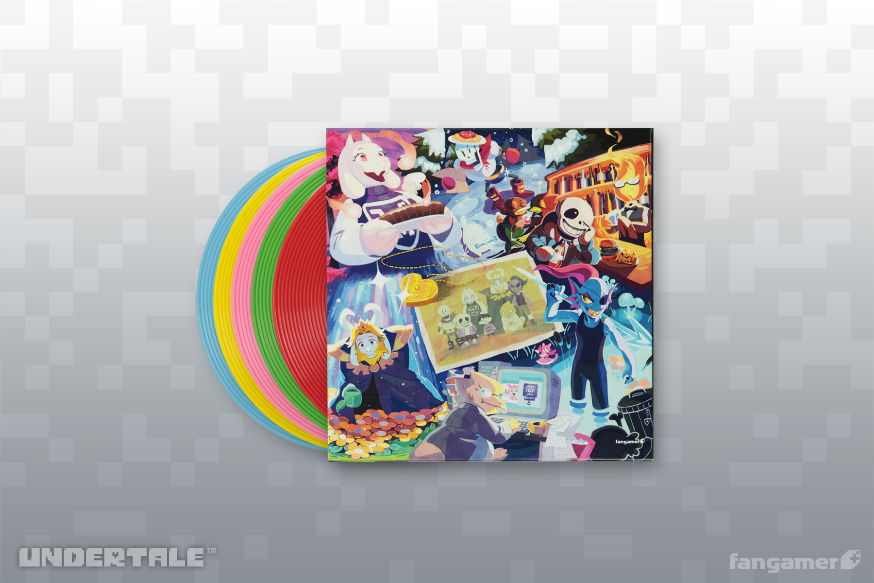 UNDERTALE」- レコード型 コースターセット - Fangamer Japan UNDERTALE」- レコード型 コースターセット - Fangamer Japan