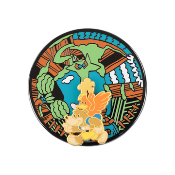 黄金を目指せ！ 回転ピンバッジ