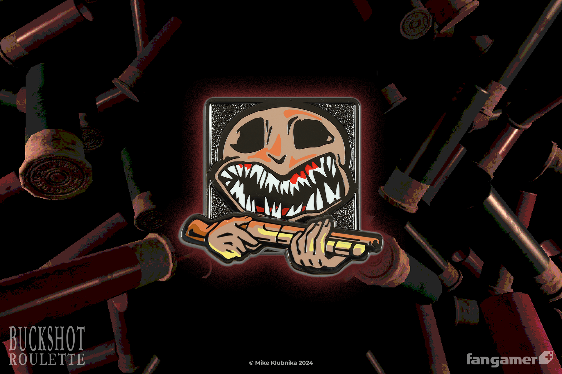 Buckshot Roulette」- ディーラー ピンバッジ - Fangamer Japan Buckshot Roulette」- ディーラー ピンバッジ - Fangamer Japan