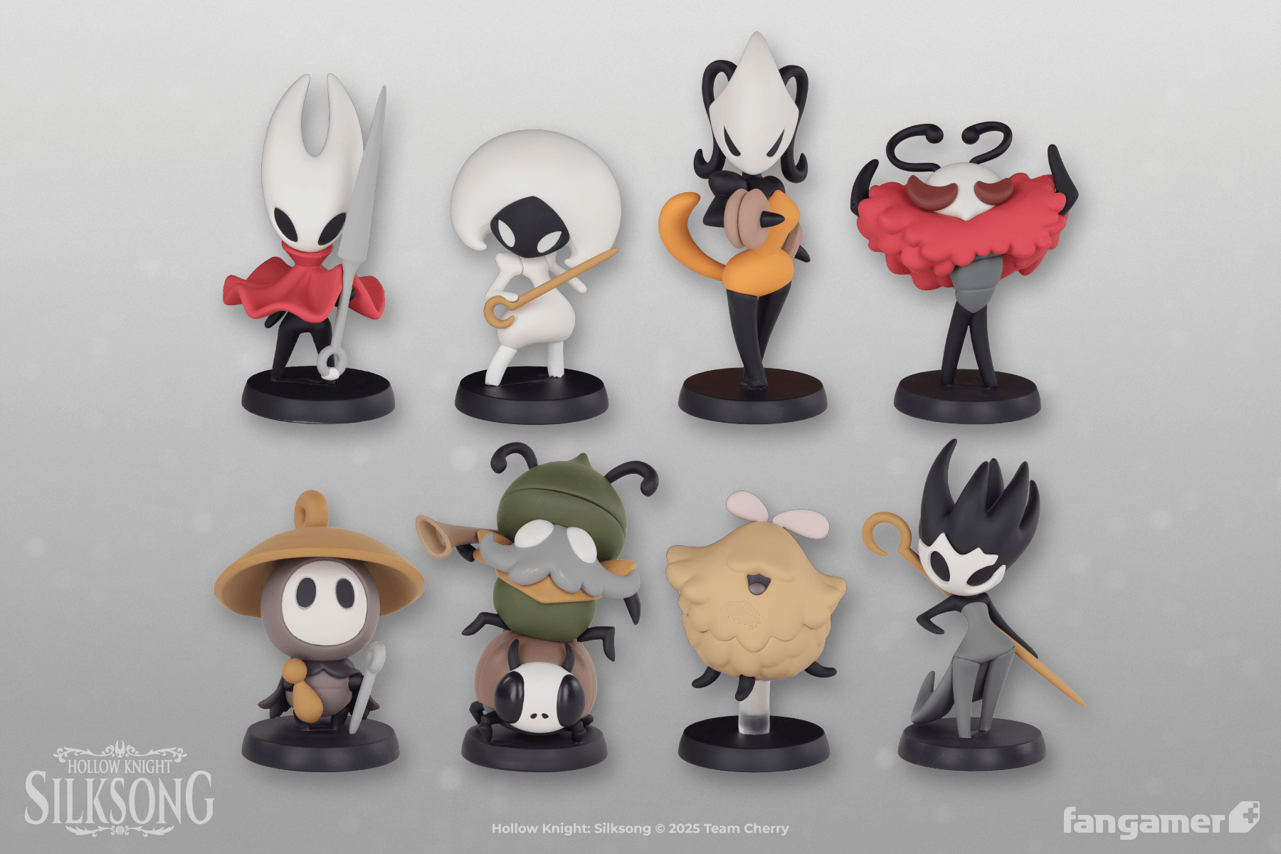 Silksong フィギュア 木製 約17cm Hollow Knight: Silksong」－ ミニフィギュアセット - Fangamer Japan