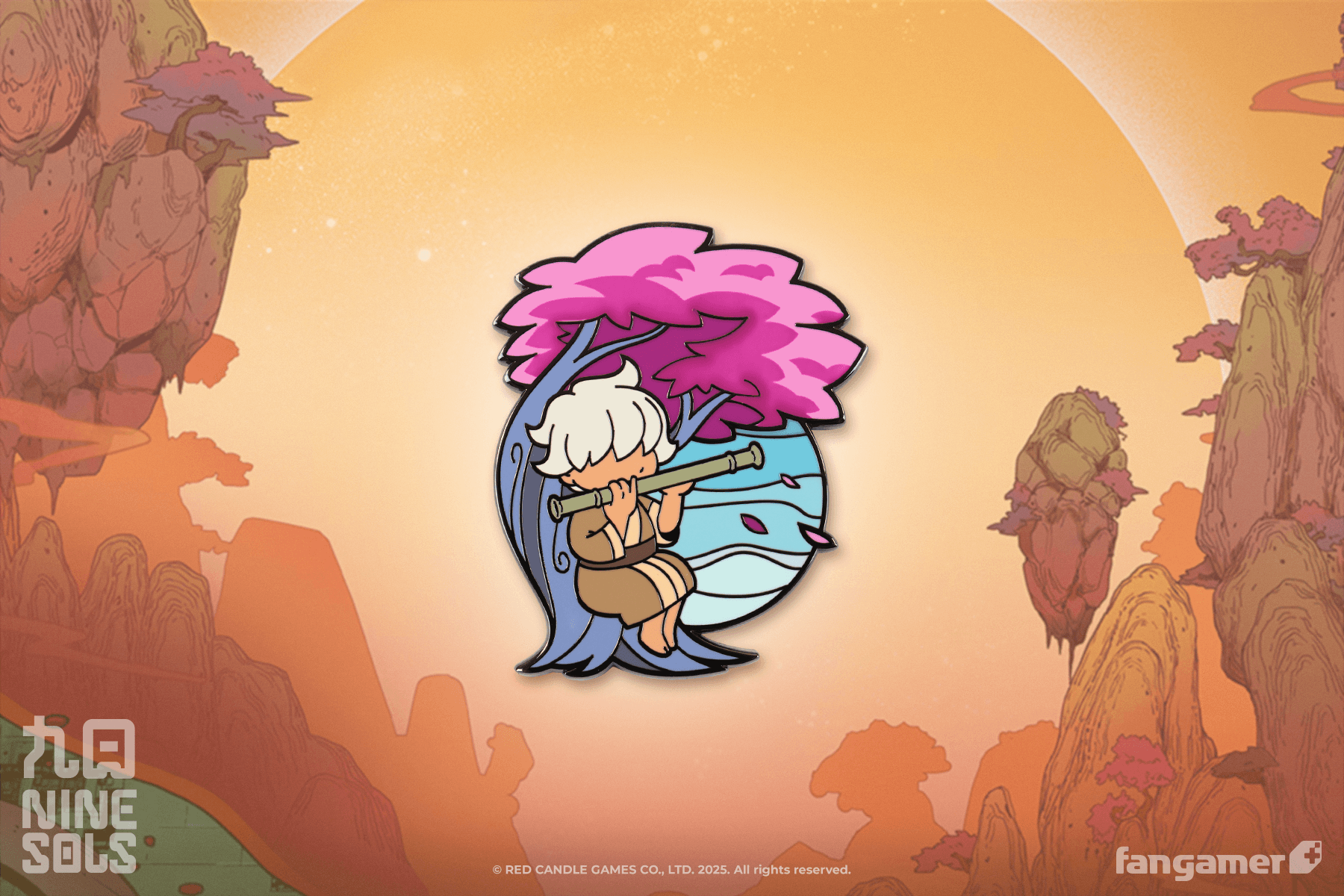 九日 Nine Sols」- 軒軒と笛 ピンバッジ - Fangamer Japan 九日 Nine Sols」- 軒軒と笛 ピンバッジ - Fangamer Japan