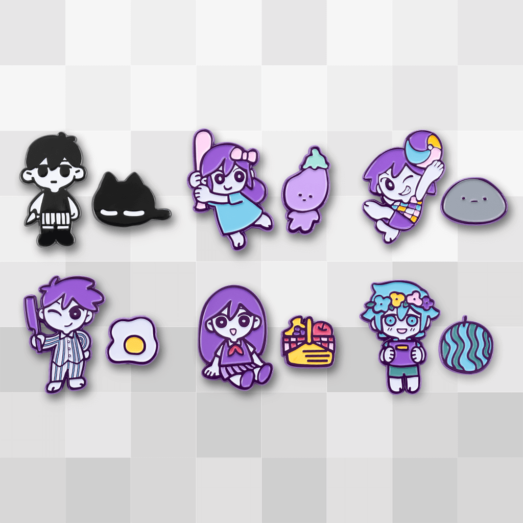 OMORI」- キャラクターピンバッジセットコンボ - Fangamer Japan OMORI」- キャラクターピンバッジセットコンボ - Fangamer Japan