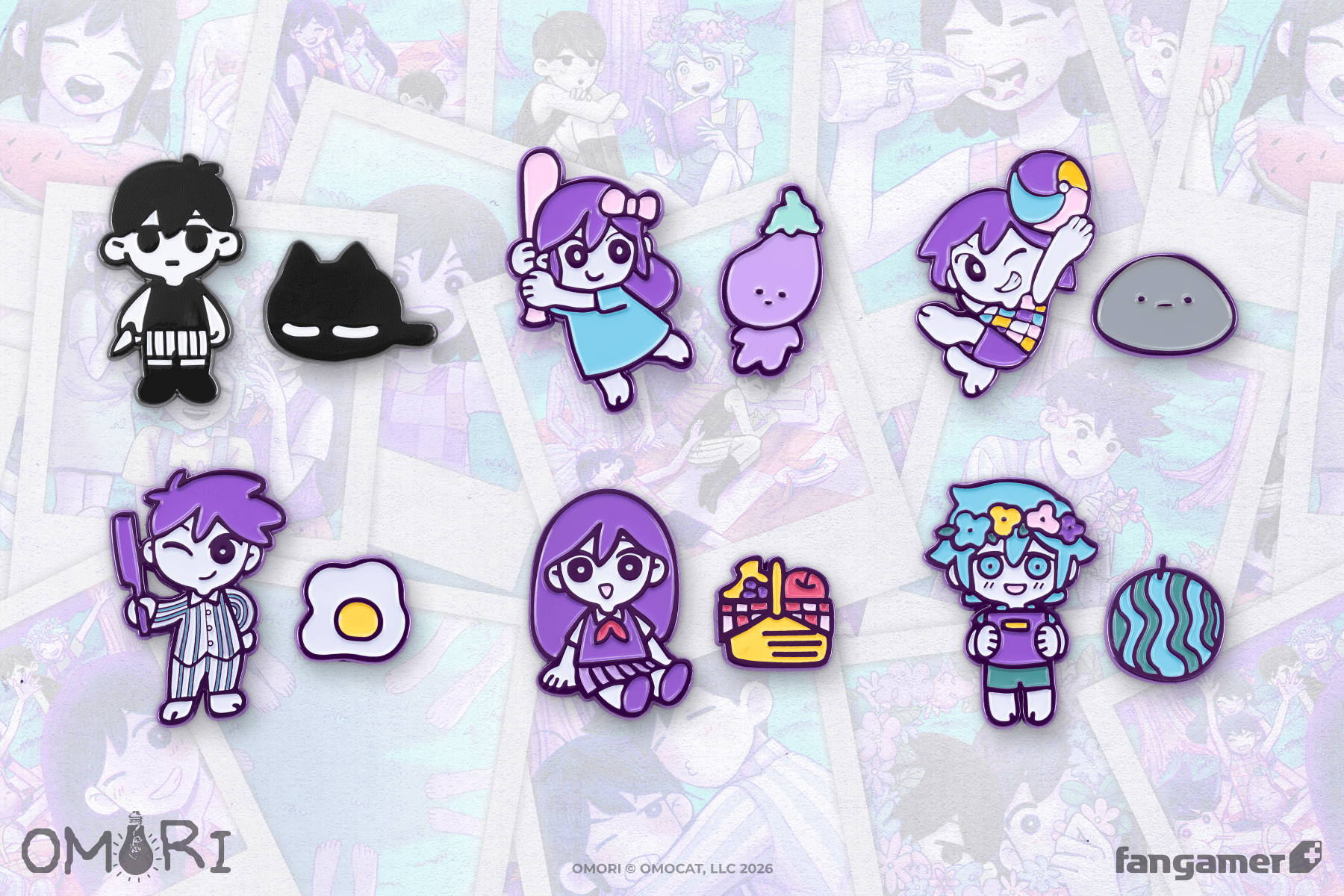 OMORI」- キャラクターピンバッジセットコンボ - Fangamer Japan OMORI」- キャラクターピンバッジセットコンボ - Fangamer Japan