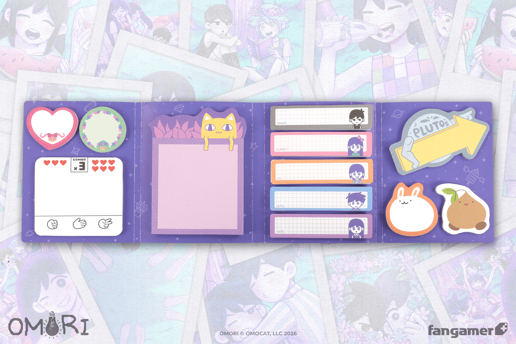 OMORI」- OMORI ブック型付箋セット - Fangamer Japan OMORI」- OMORI ブック型付箋セット - Fangamer Japan