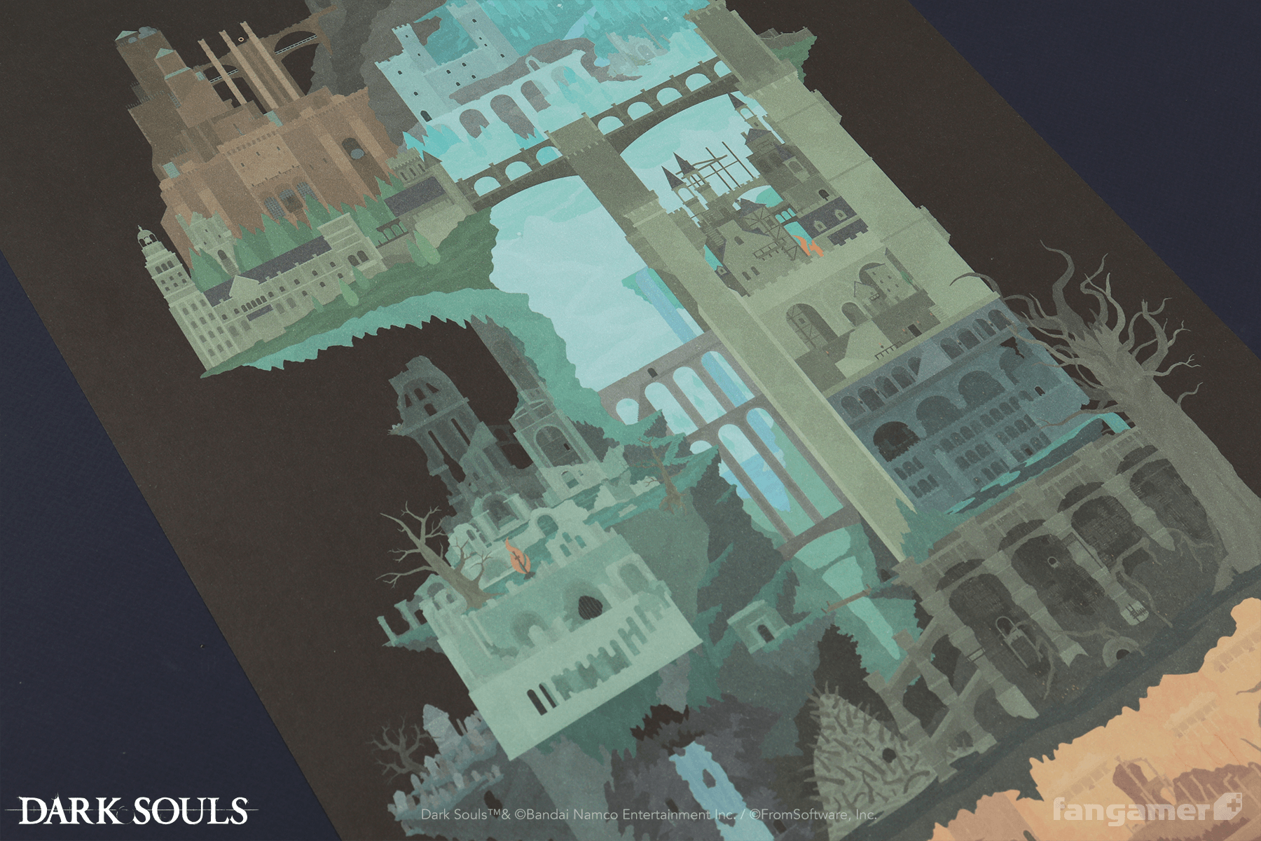 DARK SOULS」－ ロードラン（ルナ） ポスター - Fangamer Japan