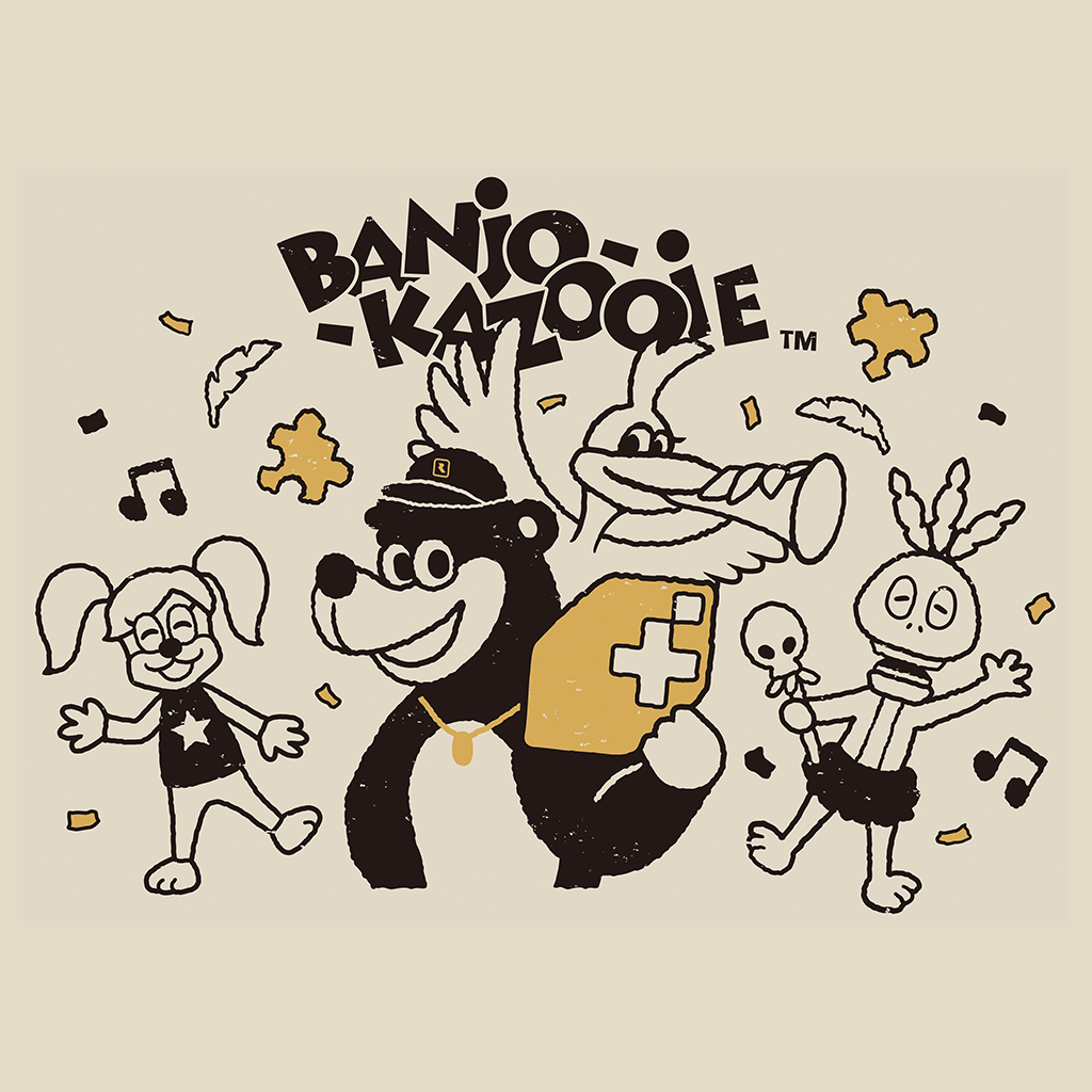 Banjo-Kazooie」－ Fangamer Japan 5周年記念Tシャツ 『バンジョーと