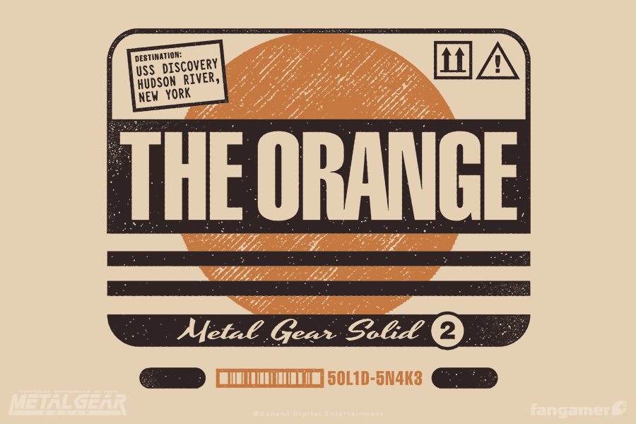 METAL GEAR SOLID」－ オレンジのダンボール箱 トートバッグ