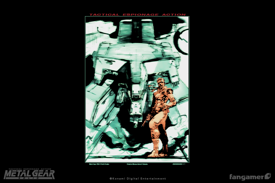 METAL GEAR SOLID」－ TACTICAL ESPIONAGE ACTION Tシャツ - Fangamer