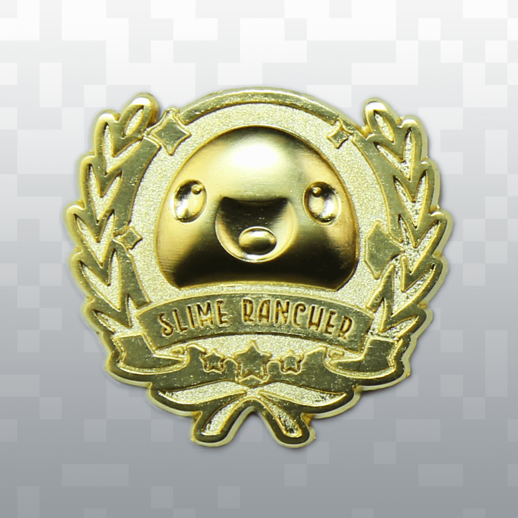 Slime Rancher」－ スライムランチャー ゴールドピンバッジ - Fangamer