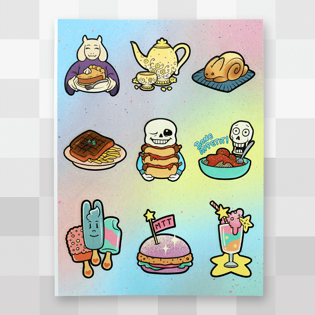 UNDERTALE」－ モンスターのおもてなし ステッカー（香りつき