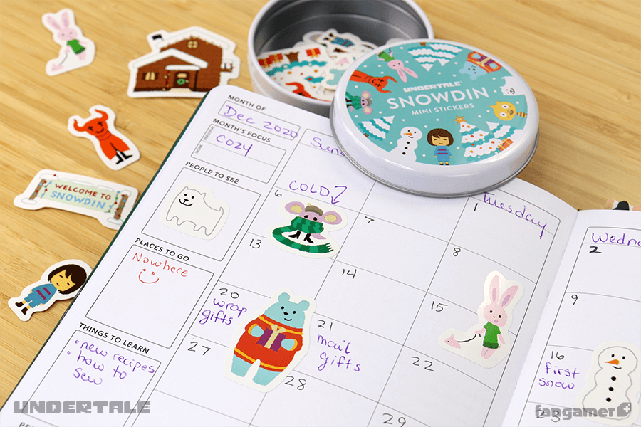 UNDERTALE」－ スノーフル 缶入りフレークシール（60枚入り