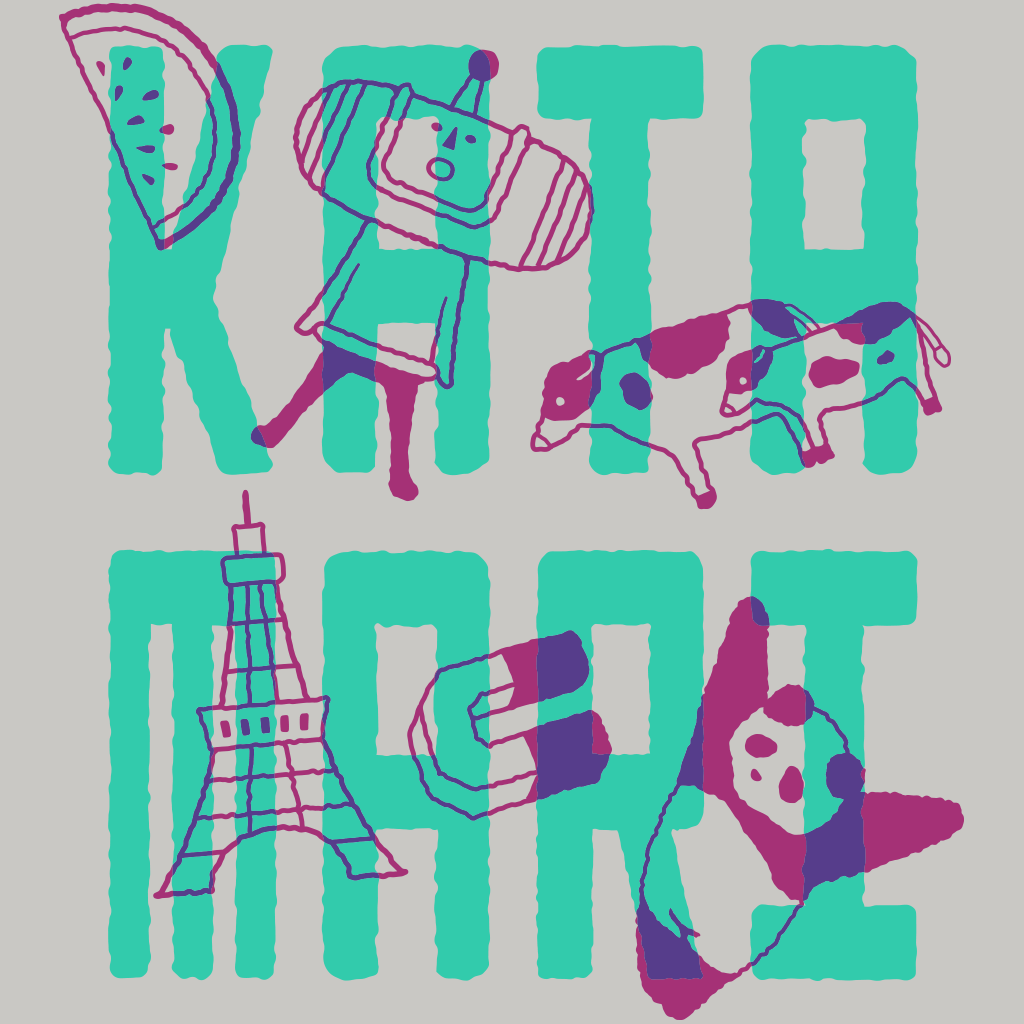 塊魂」－ カタマリタノシイ Tシャツ - Fangamer Japan