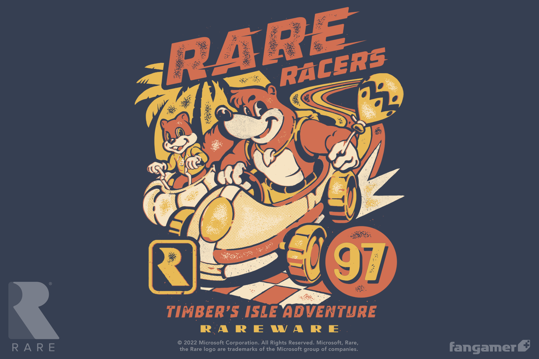 RARE」- Rare Racers Tシャツ - Fangamer Japan RARE」- Rare Racers Tシャツ - Fangamer Japan