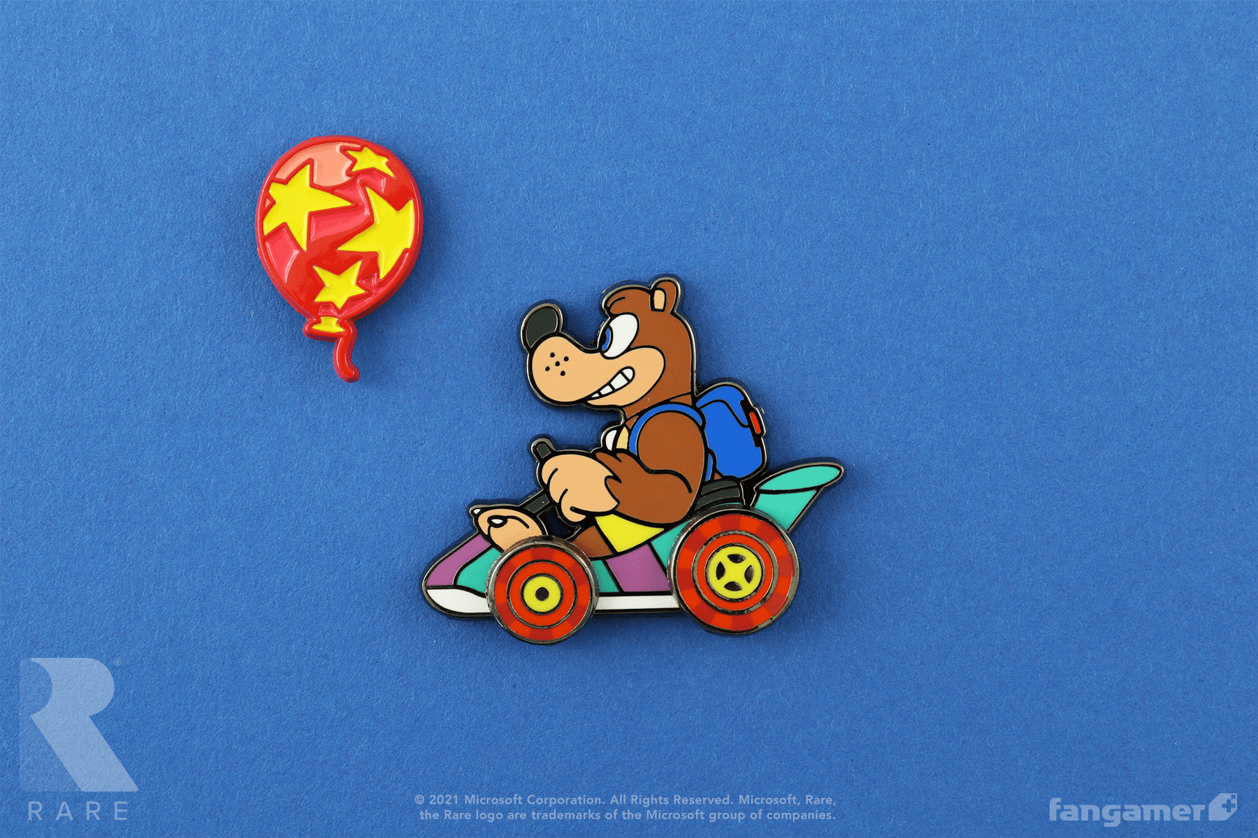 Banjo-Kazooie」- バンジョー カートピンバッジ【RareRacers Banjo-Kazooie」- バンジョー カートピンバッジ【RareRacers