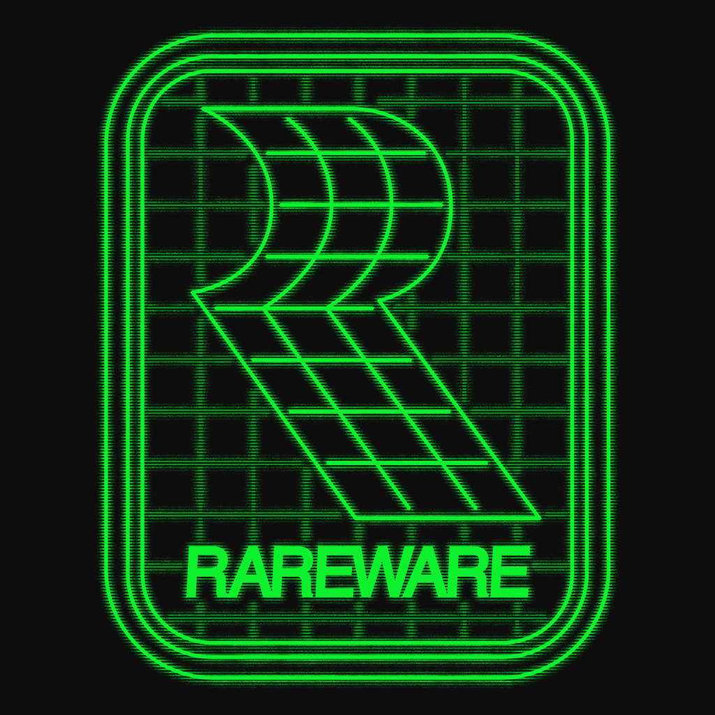 RARE」－ RAREワイヤーフレームレトロロゴ Tシャツ - Fangamer Japan