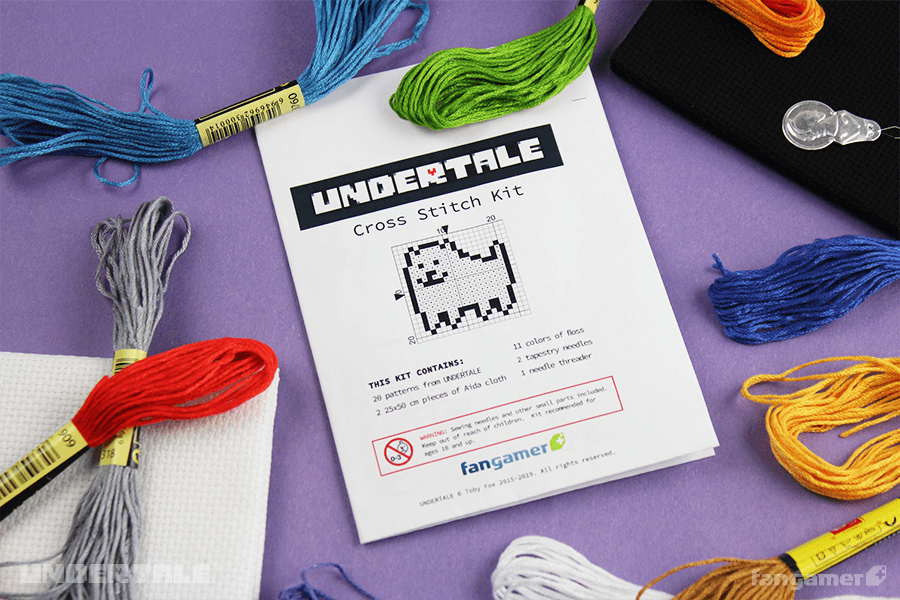 UNDERTALE」- クロスステッチ キット - Fangamer Japan UNDERTALE」- クロスステッチ キット - Fangamer Japan
