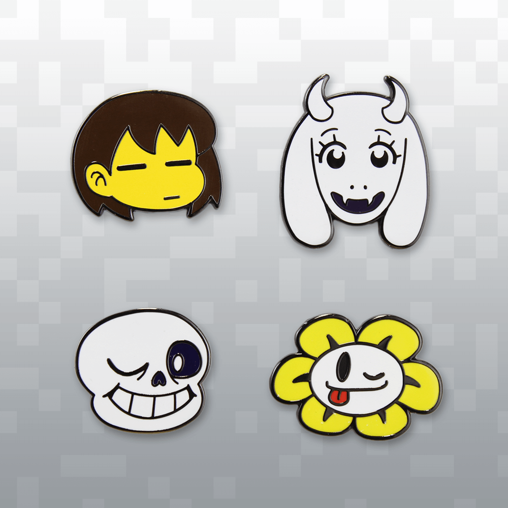UNDERTALE」- キャラクターのピンバッジ(セット1 UNDERTALE」- キャラクターのピンバッジ(セット1