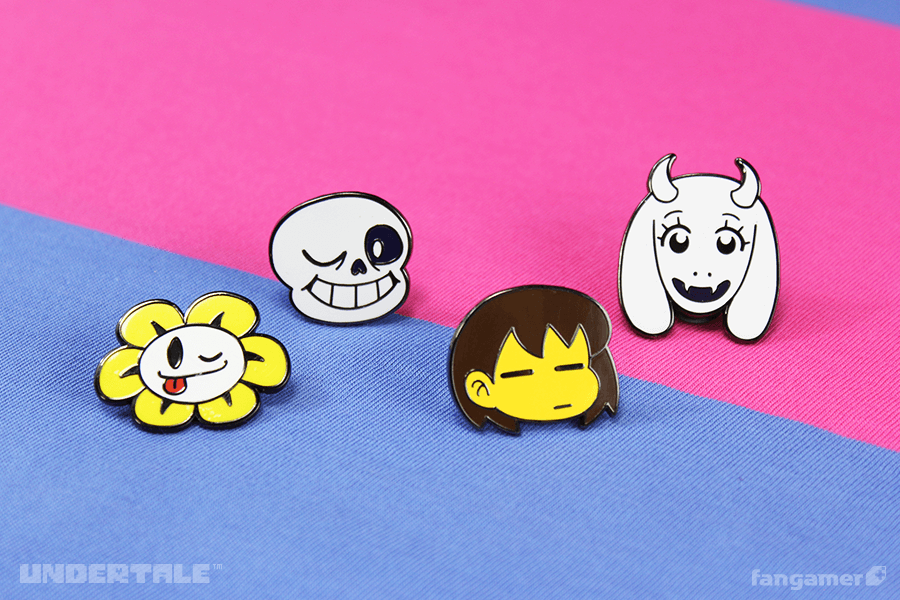 UNDERTALE」- キャラクターのピンバッジ(セット1) - Fangamer Japan UNDERTALE」- キャラクターのピンバッジ(セット1) - Fangamer Japan