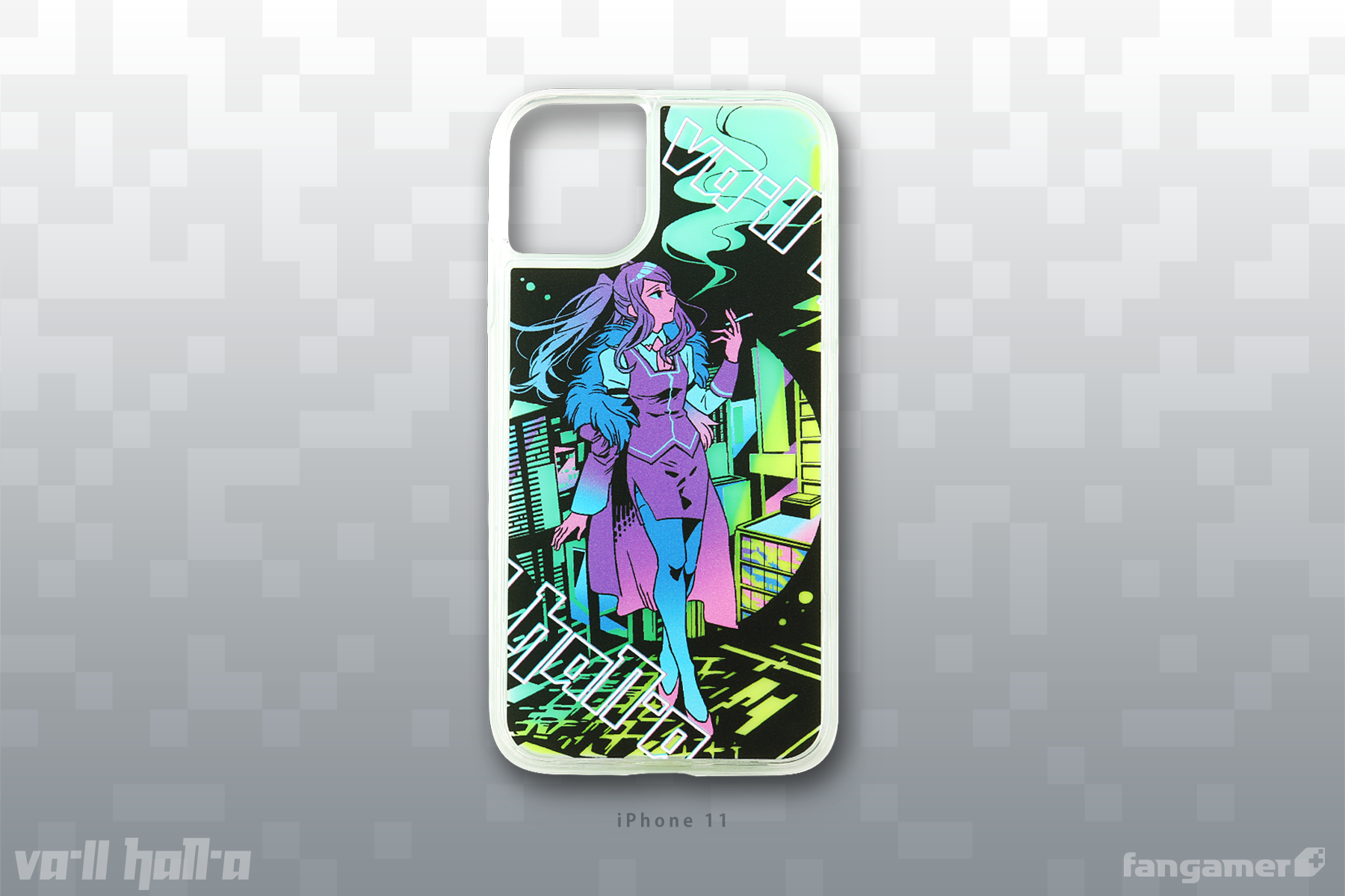 VA-11 Hall-A」- グリッチシティの街灯 スマホケース - Fangamer Japan VA-11 Hall-A」- グリッチシティの街灯 スマホケース - Fangamer Japan